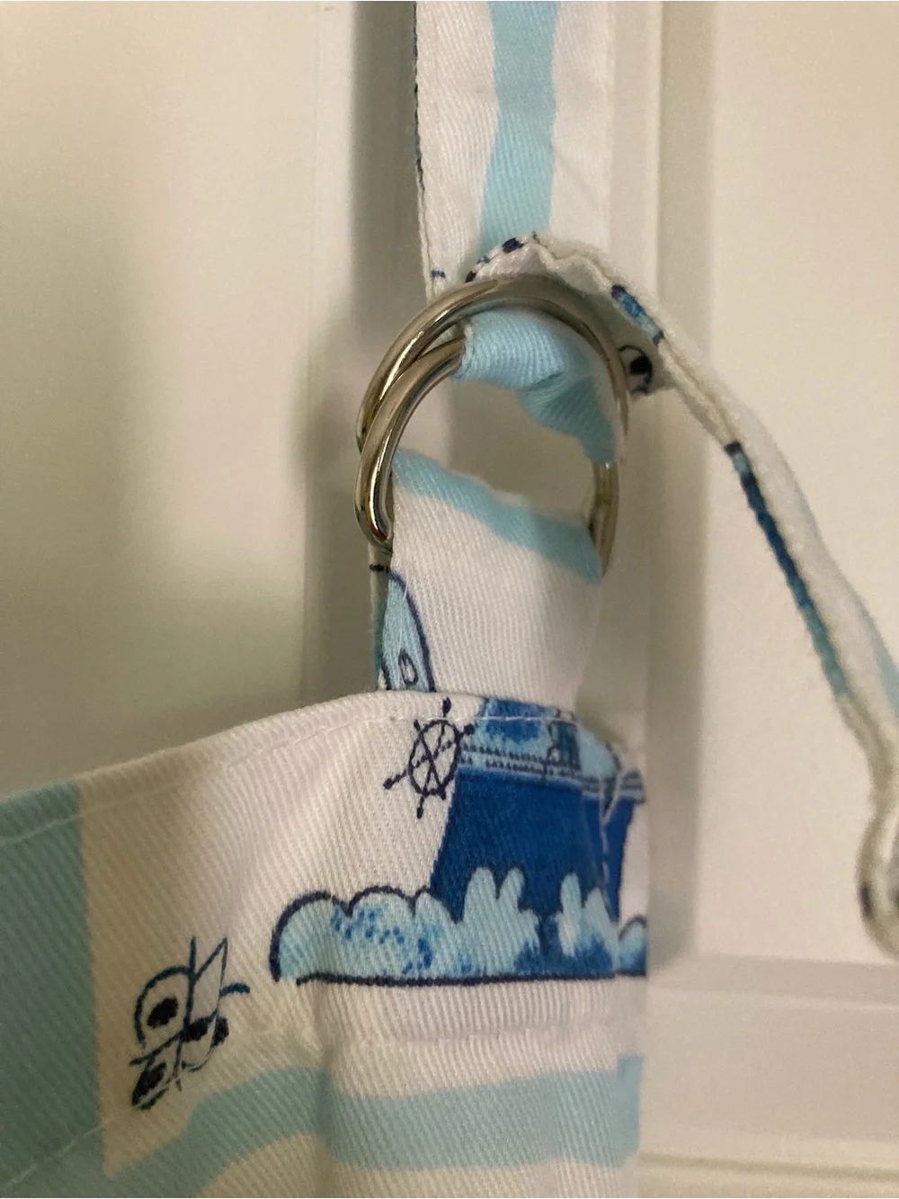 Classic Blue & White Tulip Print Kitchen Apron